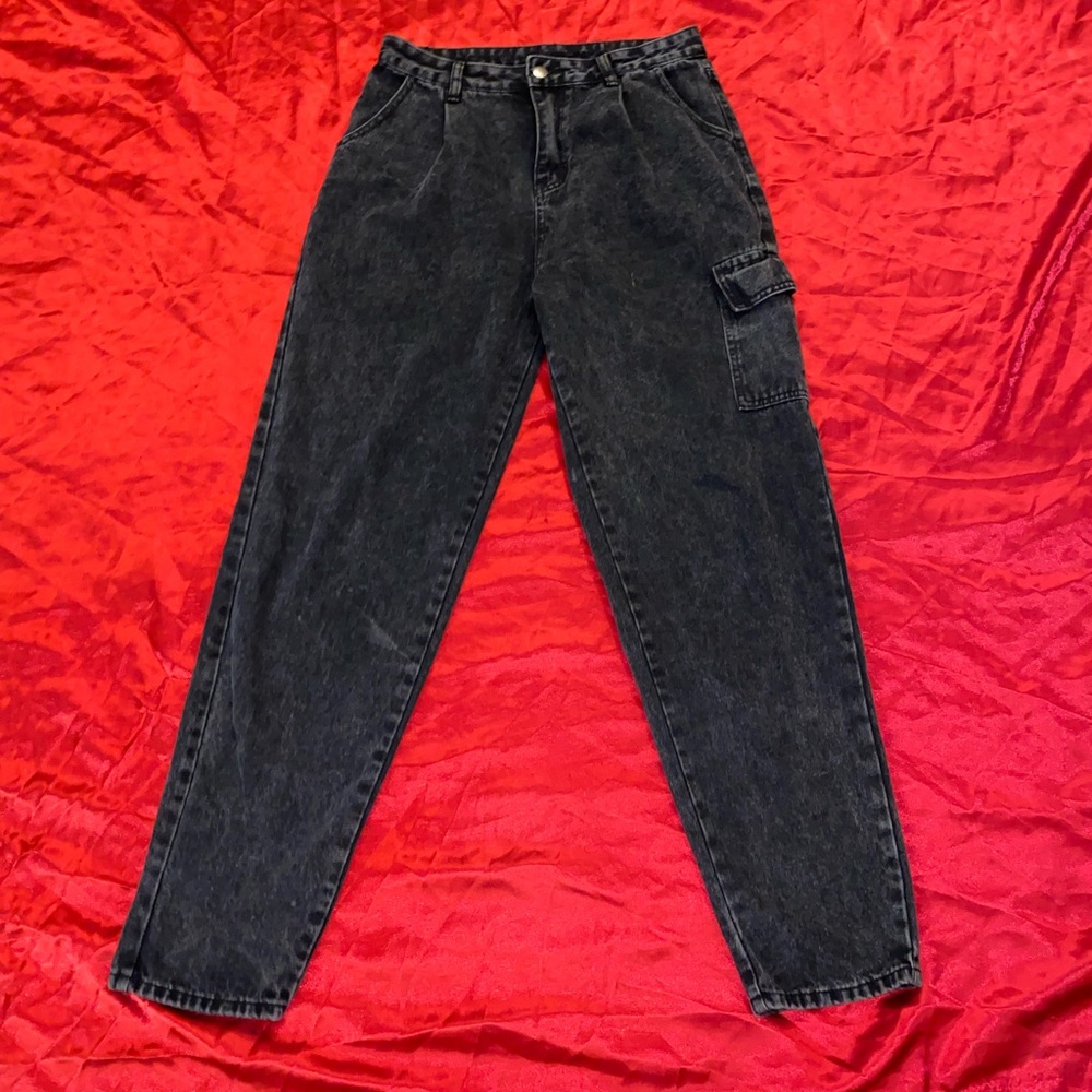 Snow Wash Baggy Jeans